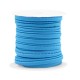 Stitched elastisch Ibiza koord 4mm Cyan blue